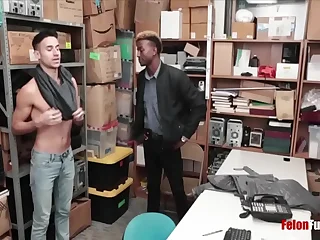 Straight 20yo Pauper Blackmailed By Gay Black Police officer