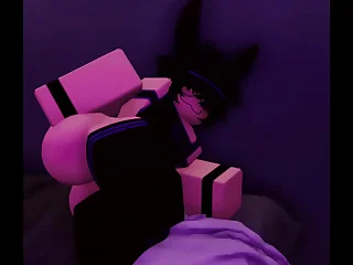 Bunbun rubs their ass on their bed,,..